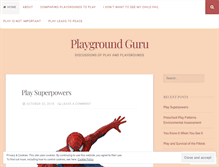 Tablet Screenshot of playgroundguru.org